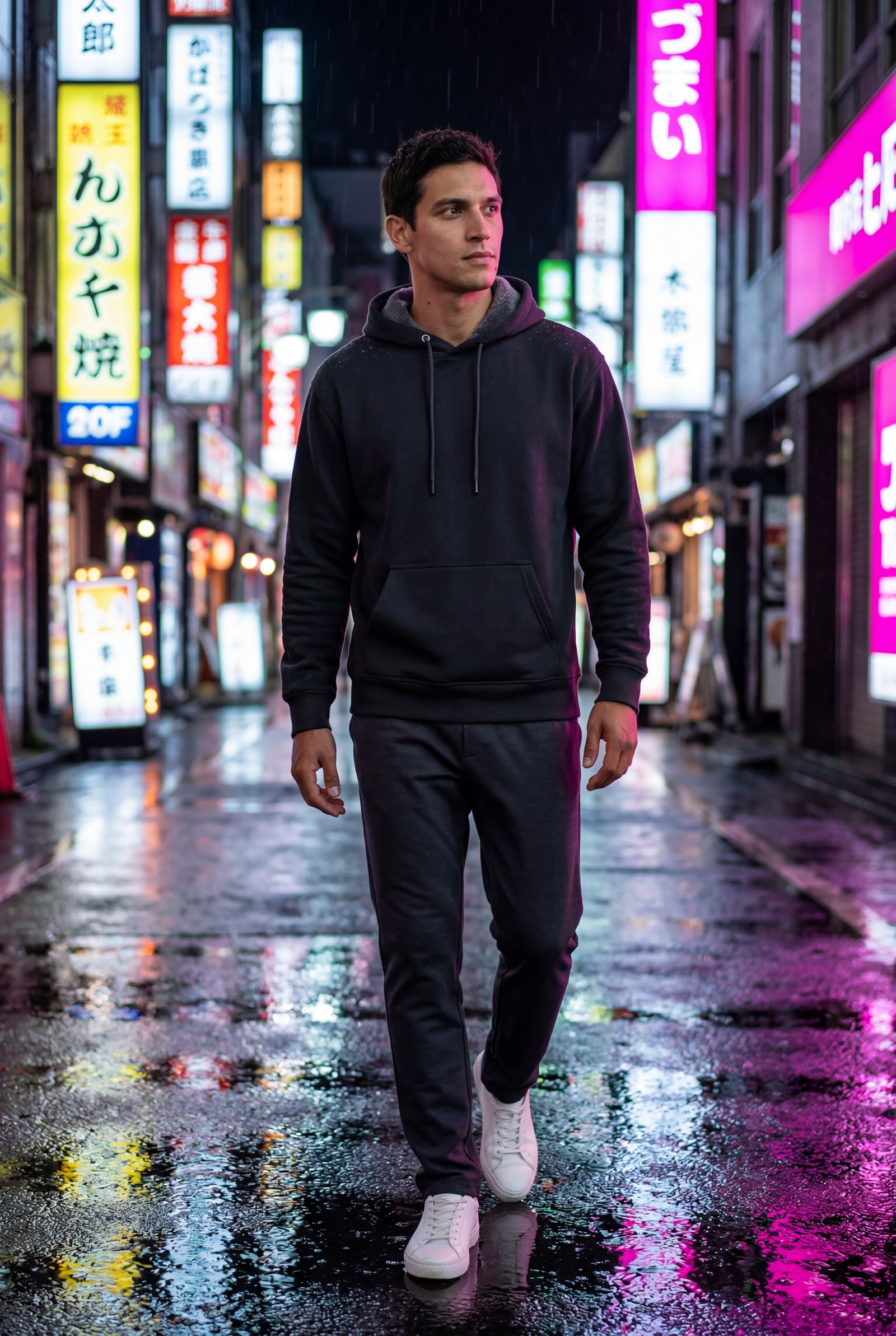 Black Lined Regular Fit Pullover Pocket Hoodie - Fleece lined hoodie - Photo 26