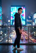Black Lined Regular Fit Pullover Pocket Hoodie - Fleece lined hoodie - Photo 28