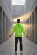 Light Green Lined Regular Fit Pullover Pocket Hoodie - Fleece lined hoodie - Photo 39