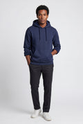 Navy Blue Lined Regular Fit Pullover Pocket Hoodie - Fleece lined hoodie - Photo 40