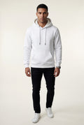 White Lined Regular Fit Pullover Pocket Hoodie - Fleece lined hoodie - Photo 42