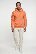 Orange Lined Regular Fit Pullover Pocket Hoodie - Fleece lined hoodie - Photo 43