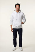 White Lined Regular Fit Pullover Pocket Hoodie - Fleece lined hoodie - Photo 46