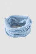 Cashmere Neck Gaiter in Baby Blue — studio front