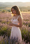 Red Floral Ruched Bust A-line Sundress with Front Slit - A-line sundresses - Photo 17