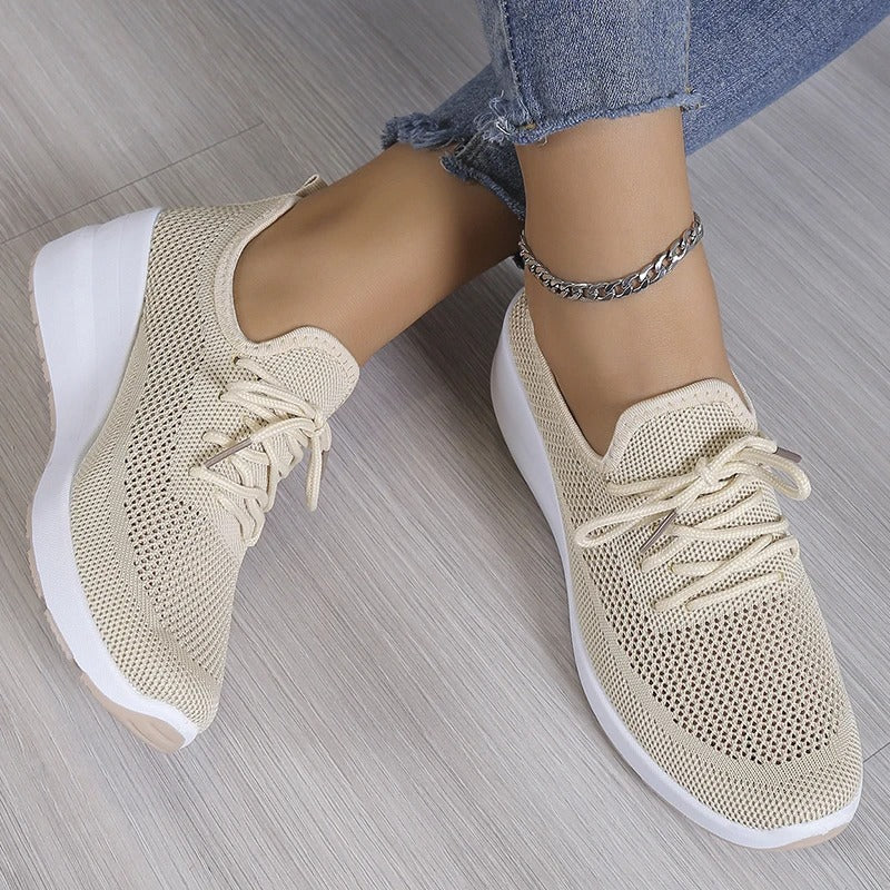 Breathable Platform Walking Sneakers - Photo 4