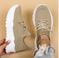 Chunky Sole Lace-up Sock Sneakers - Photo 2