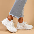 Chunky Sole Lace-up Sock Sneakers - Photo 5