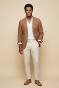 Camel Lightweight Tailored Single-breasted Blazer - Tailored blazers - Photo 3