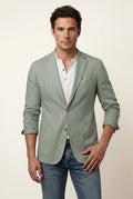 Mint Green Lightweight Tailored Single-breasted Blazer - Tailored blazers - Photo 4