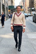 Men's Sweater Classic Fit in Beige — secondary