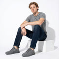 Men's Minimalist Slip-On Lace-Up Sneakers with Cushioned Sole - Slip on sneakers - Photo 9