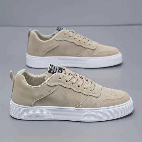 Minimalist Low Top Sneakers with Chunky Textured Sole - Photo 3