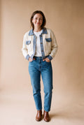 Women's Cardigan Short Length in Beige — primary studio