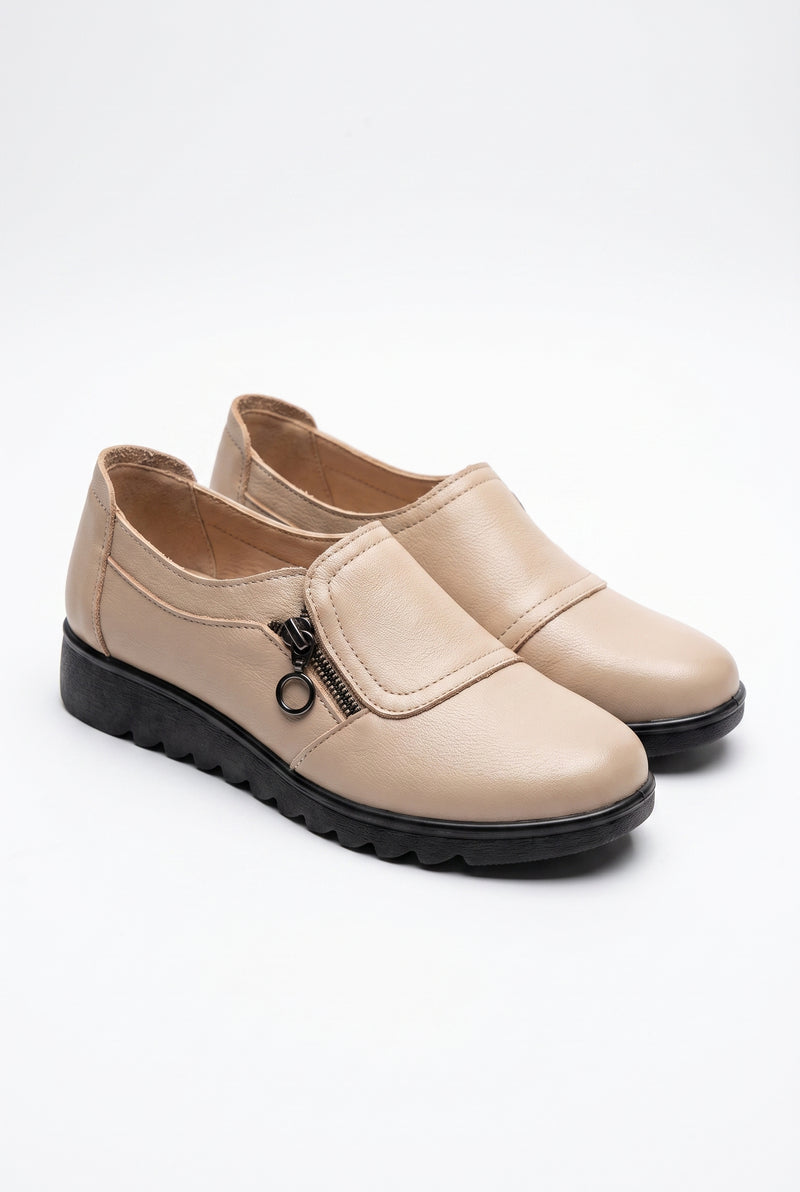 Women's Slip-On Shoes in Beige — primary product