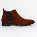 Almond Toe Chelsea Boots with Low Stacked Heel - Photo 8