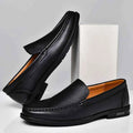 Almond Toe Slip-on Classic Loafers with Contrast Stitching - Photo 2