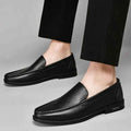 Almond Toe Slip-on Classic Loafers with Contrast Stitching - Photo 4