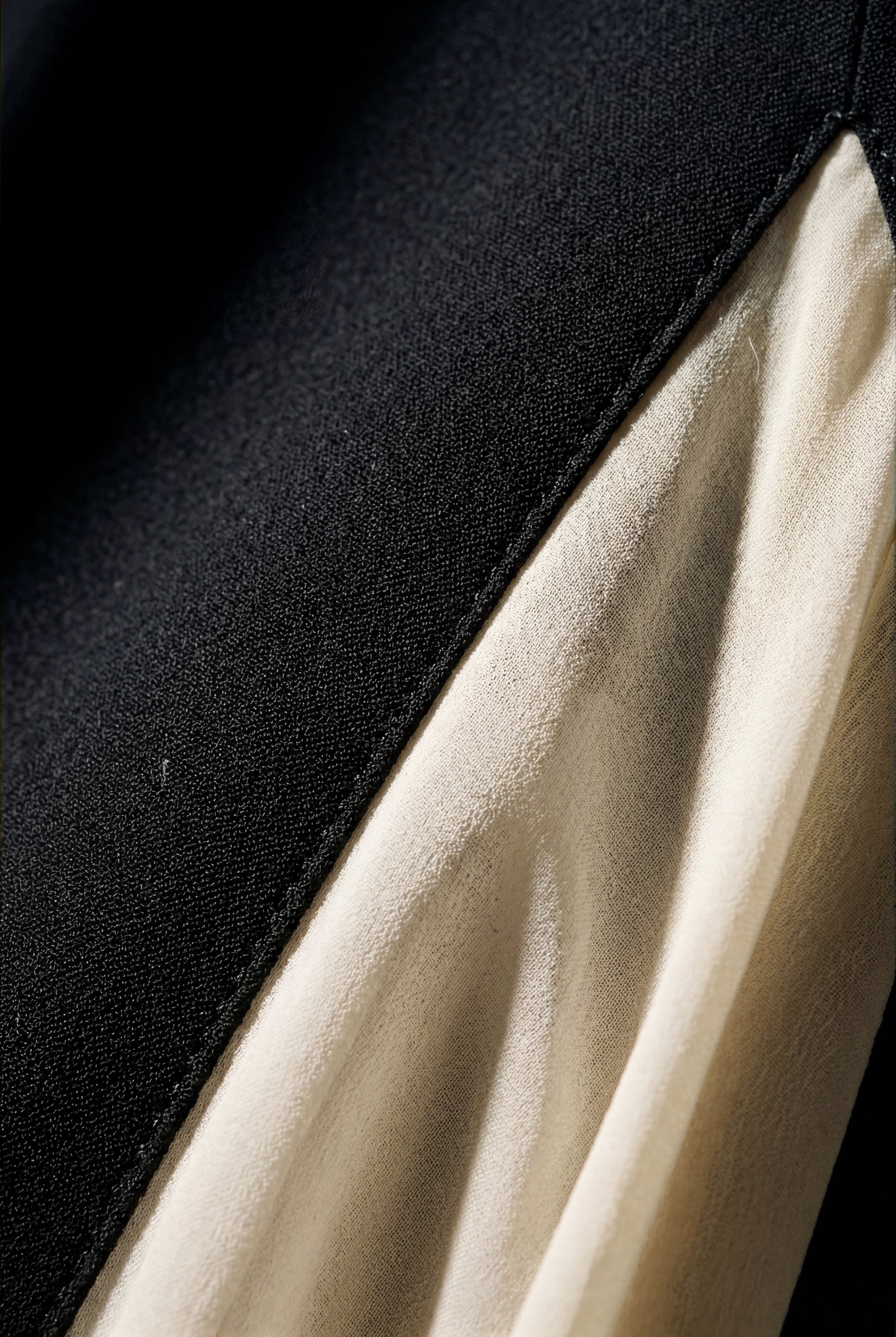 Black Asymmetrical Color-block Black Maxi Dress - Photo 6