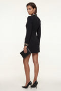 Black Black Embellished Mini Shift Evening Dress - Photo 2