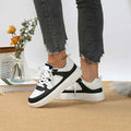 Black Chunky Platform Colorblock Sneakers with Bold Panels - Photo 4