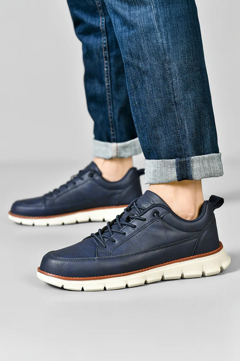 Chunky Sole Lace-up Casual Sneakers - Lace-up shoes - Photo 3