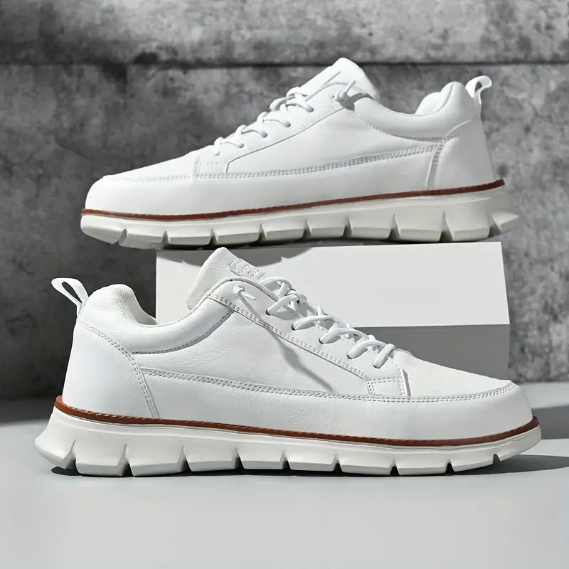 Chunky Sole Lace-up Casual Sneakers - Lace-up shoes - Photo 8