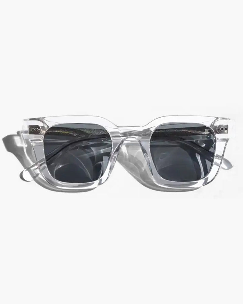 Chunky Square Bold Frame Sunglasses with Wide Temples - Photo 2