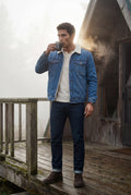 Denim Blue Collar Classic Trucker Jacket with Full Lining - Denim jacket - Photo 11