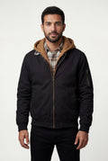 Black Contrast Lined Hooded Bomber Jacket - Bomber jackets - Photo 5