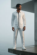 White Contrast Side Stripe Track Jacket and Jogger Set - Sports set - Photo 8