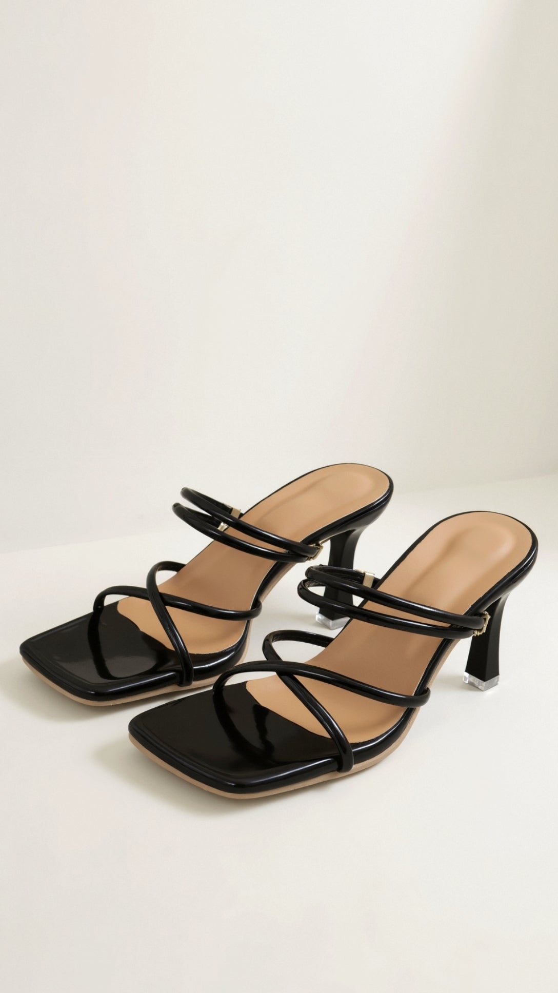 Crisscross Strap Square Toe Heeled Mules - High heels - Photo 2