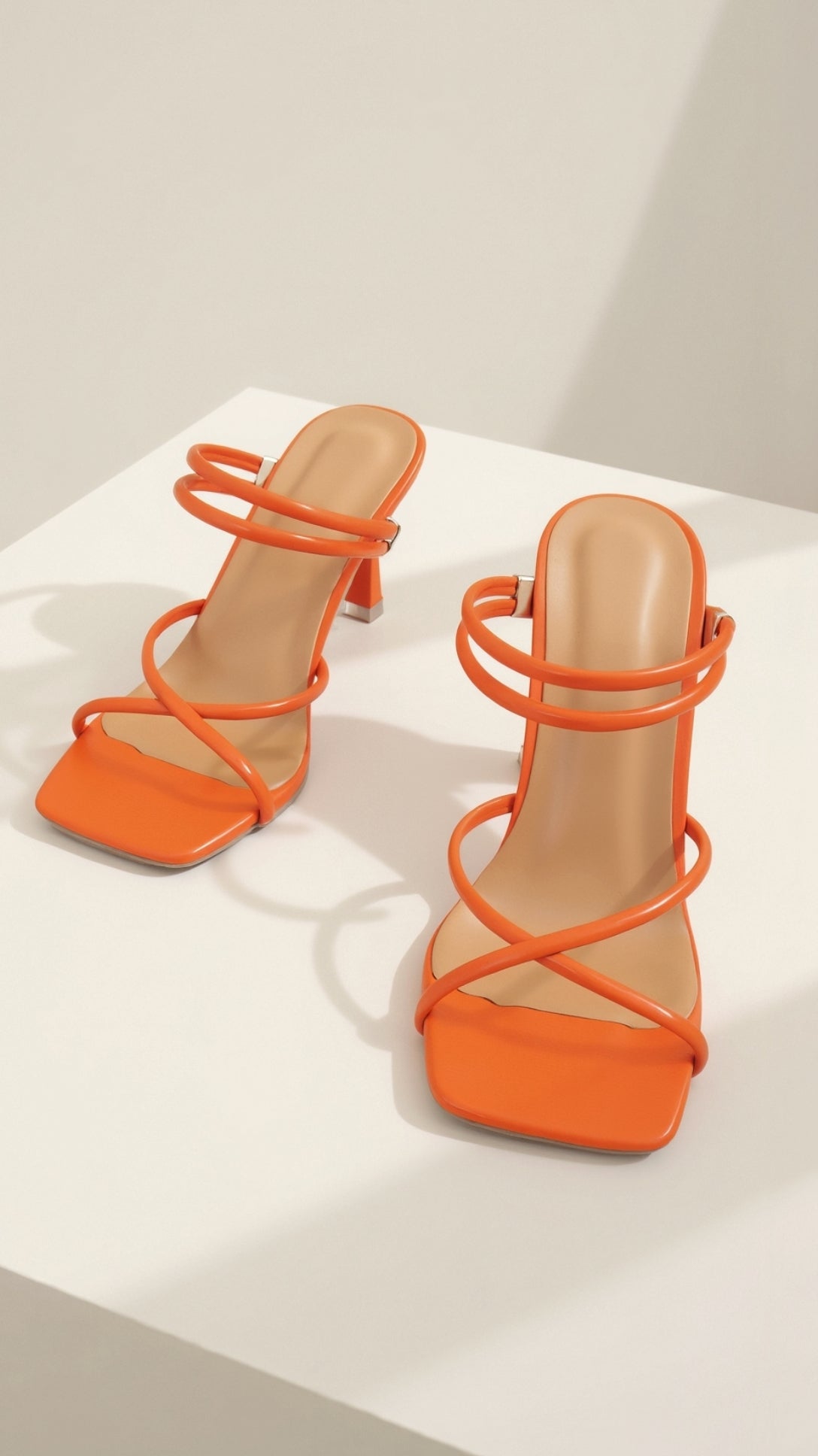 Crisscross Strap Square Toe Heeled Mules - High heels - Photo 7