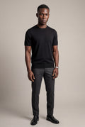 Black Fine Relaxed Fit Short Sleeve T-shirt - Relaxed fit t-shirt - Photo 2