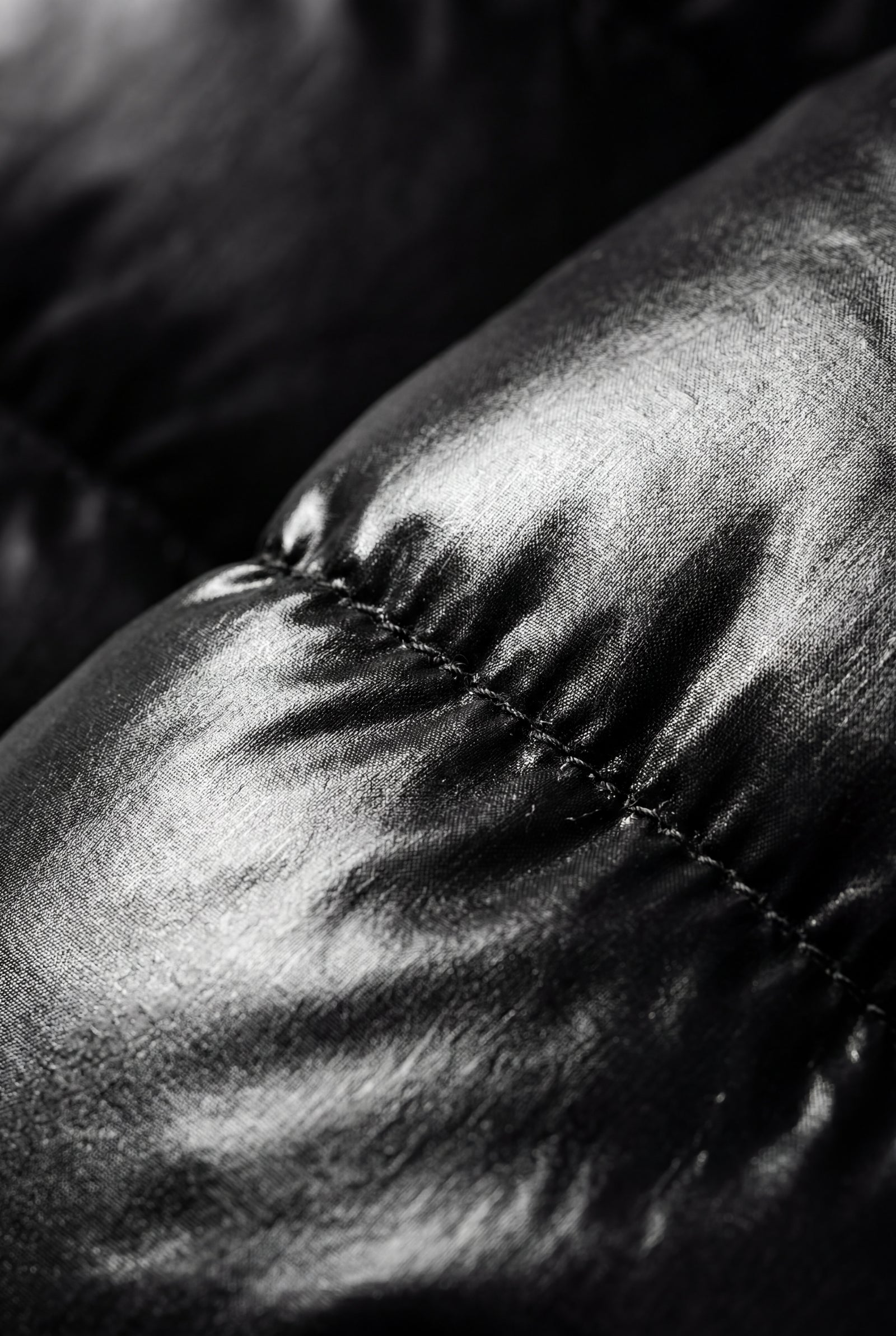 Black Glossy Boxy Puffer Hooded Jacket with Insulated Hood - Hooded jackets - Photo 4