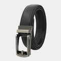 Black Gunmetal Automatic Buckle Adjustable Dress Belt - Photo 2