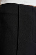 Black High-waisted Tailored Wide-leg Trousers with Creased Front - Wide leg trousers - Photo 4