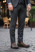 Leather Chelsea Boots in Black — other