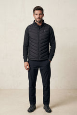 Black Matte Black Quilted Heated Vest with Zip Front - Heated vests - Photo 1