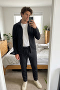Men's Tracksuit Relaxed Fit in Black — ugc mirror