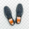 Men's Checked Patent Tassel Loafers with Chunky Lug Sole - Photo 6
