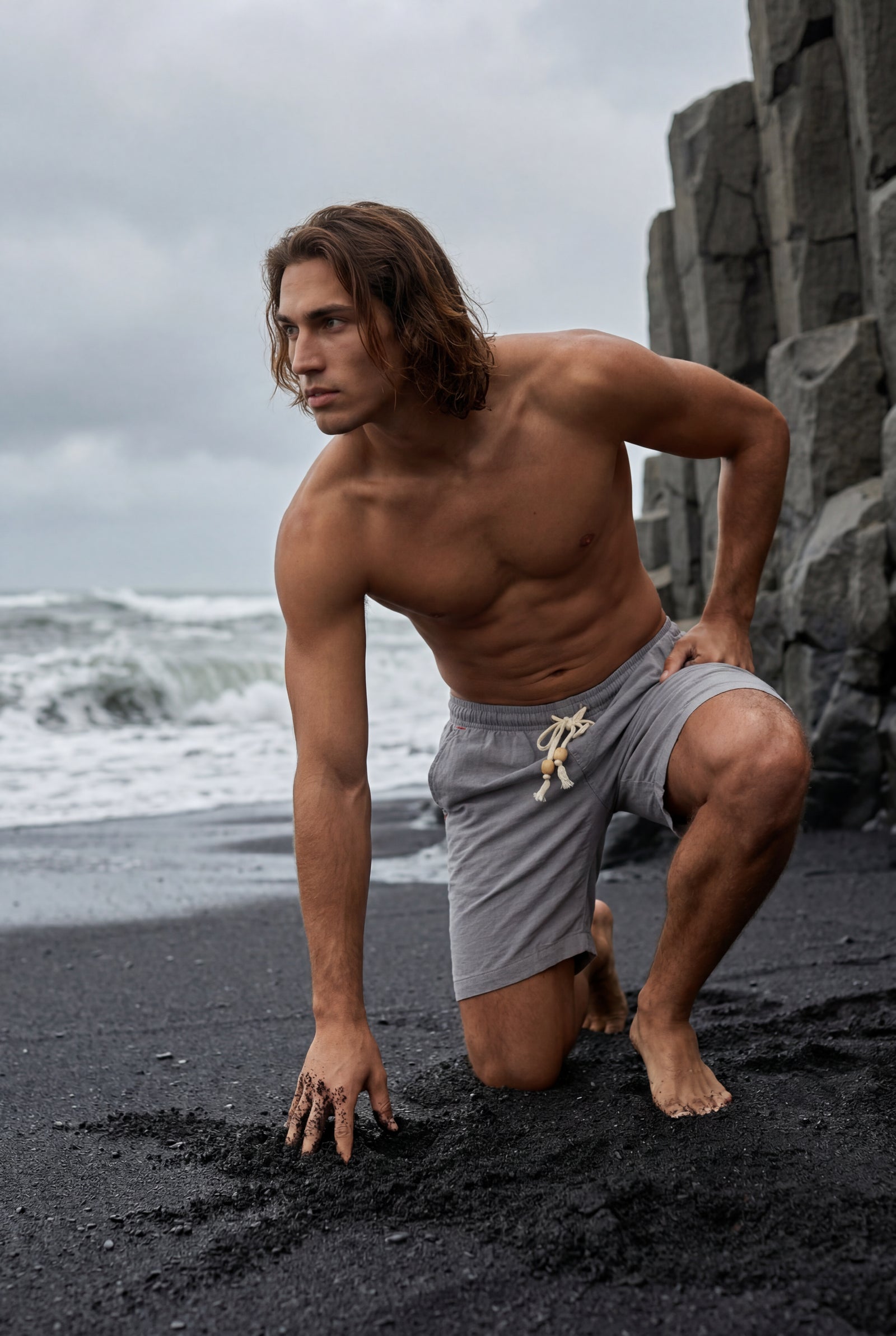 Gray Men's Relaxed-Fit Drawstring Waist Casual Shorts - Photo 10