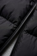 Black Minimalist Hip-length Padded Bodywarmer Vest - Photo 11