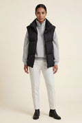 Black Minimalist Hip-length Padded Bodywarmer Vest - Photo 9