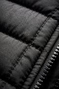 Black Quilted Stand Collar Lightweight Puffer Jacket - Lightweight jackets - Photo 4