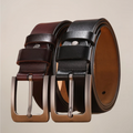 Rectangular Buckle Formal Belt with Clean Stitched Edges - Formal belts - Photo 2