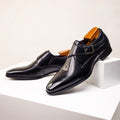 Single Monk Strap Almond Toe Dress Shoes - Monk strap dress shoes - Photo 9