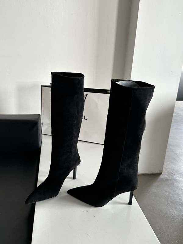 Sleek Pointed Toe Knee High Stiletto Boots - Knee high boots - Photo 2