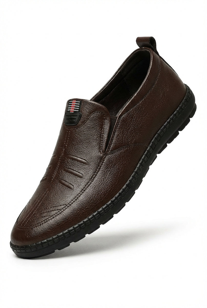 Stitched Detailing Slip-on Loafers - Photo 4