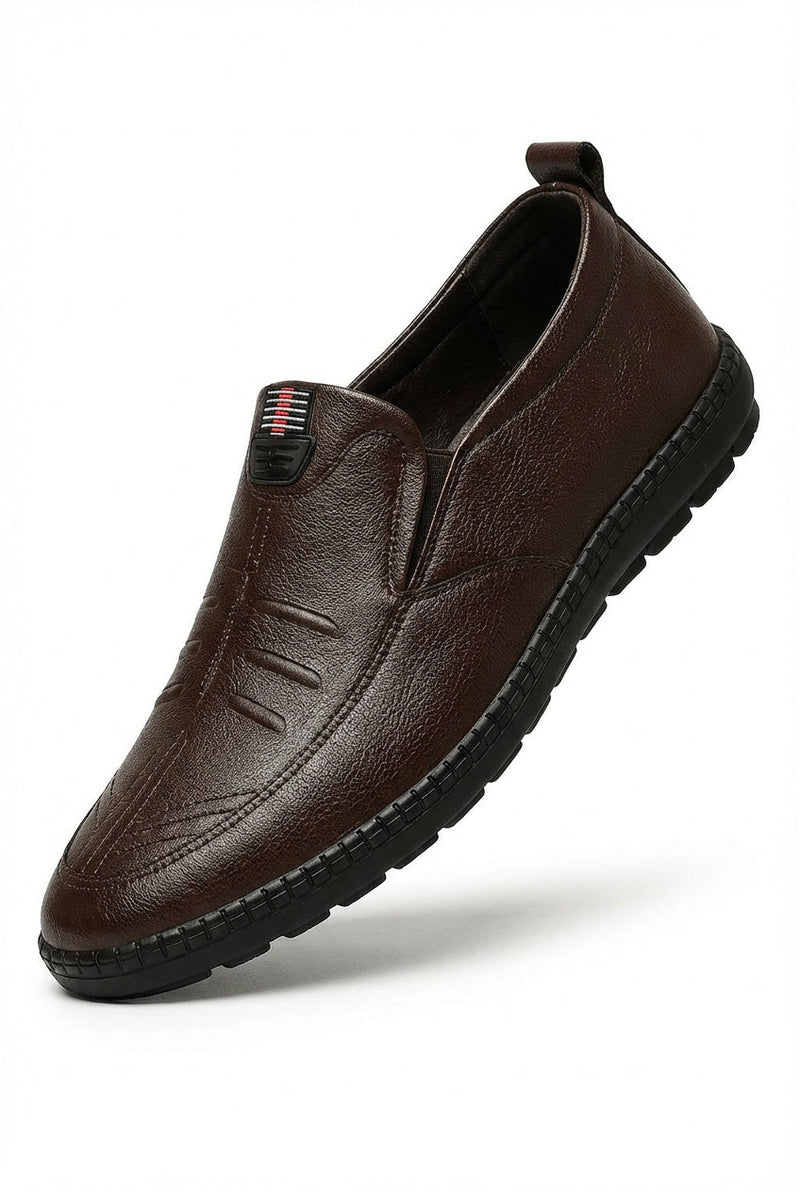 Stitched Detailing Slip-on Loafers - Photo 4